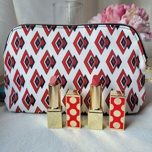 Estee Lauder Lipstick Set with  Cosmetic Bag